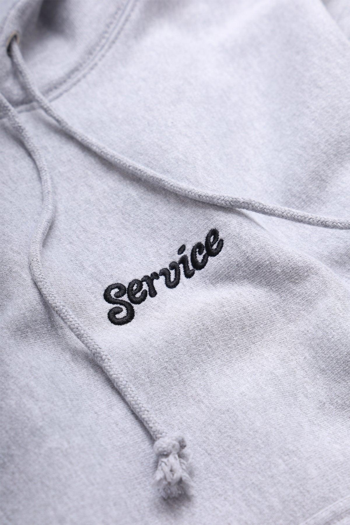 Service Works - 12oz Service Embroidered Hoodie - Grey Product Image