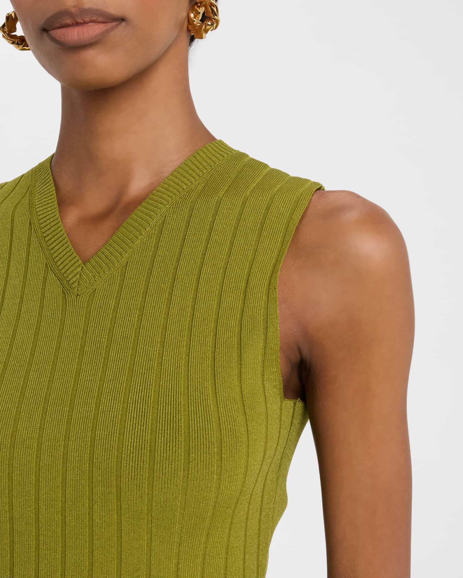 Rib Knit Sweater Vest Product Image