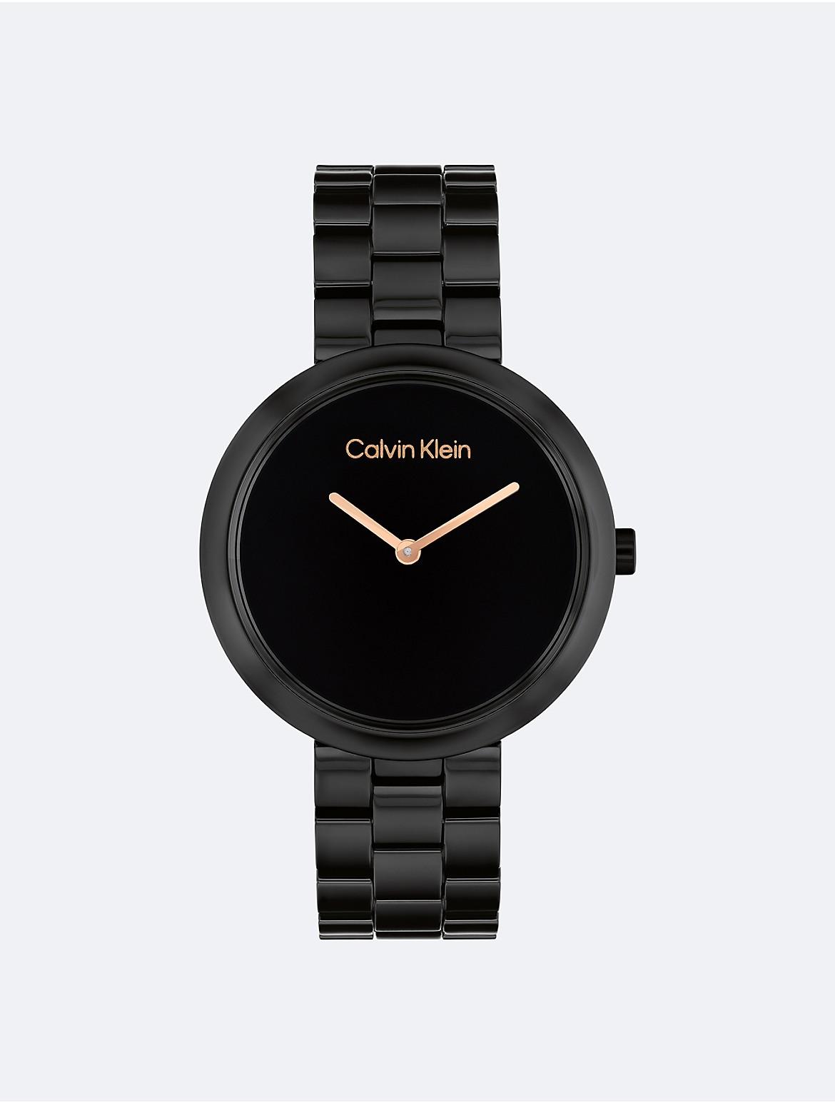 Calvin Klein Mens Monochromatic Ceramic Case Watch Product Image