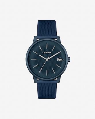 Lacoste.12.12 Move 3 Hands Watch Navy Silicone Product Image