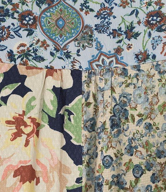 Nurture by Westbound Plus Size Woven Long Sleeve Floral Print Button Down Top Product Image