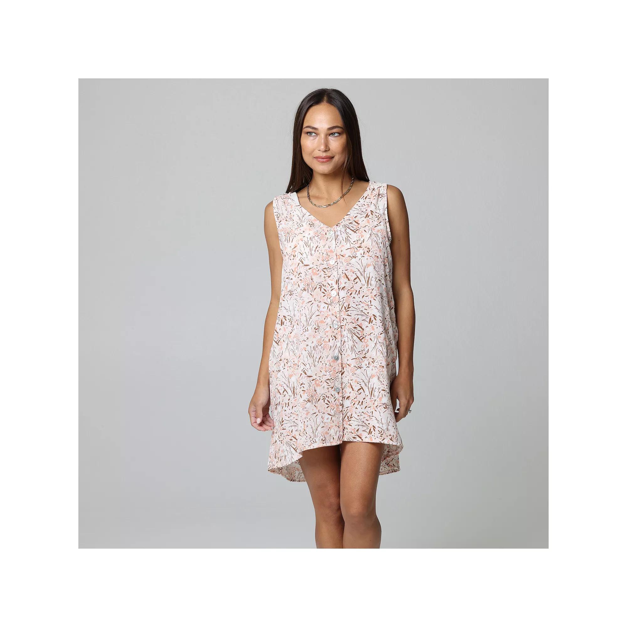 Women's J. Valdi Button Down Swim Cover-Up Dress,  Product Image