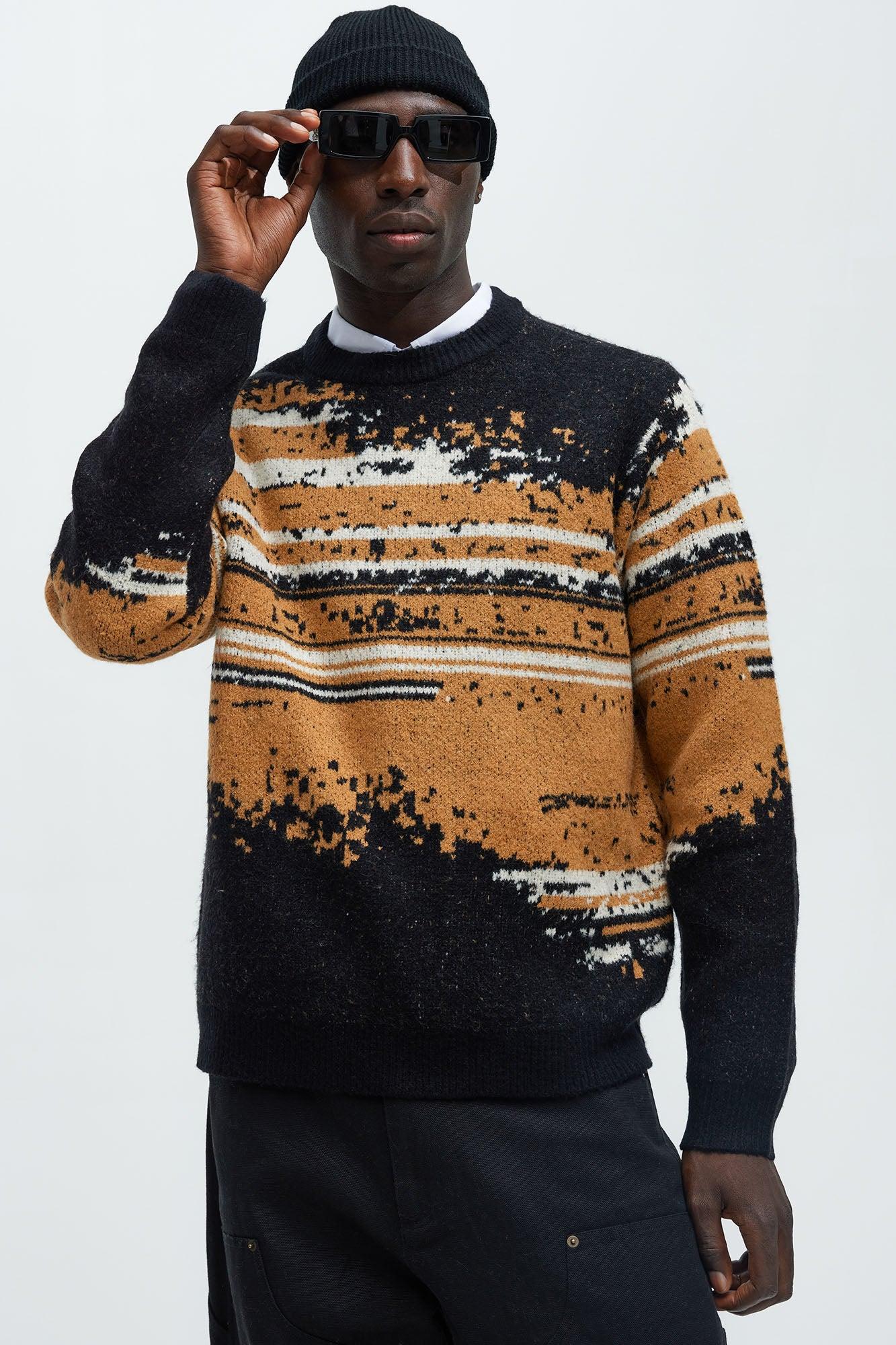 Smyth Crewneck Sweater - Brown Combo Product Image