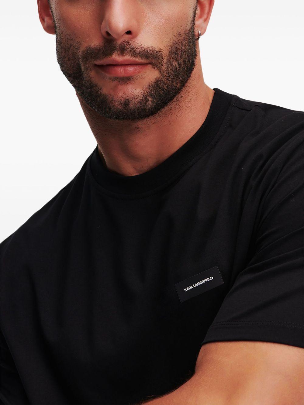 logo-patch cotton T-shirt Product Image