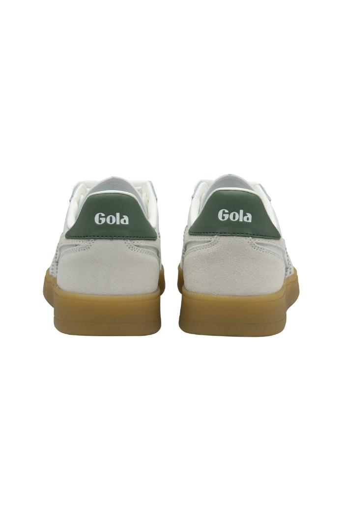 Gola Classics Men's Viper Leather Sneakers - White/ White/ Evergreen Product Image