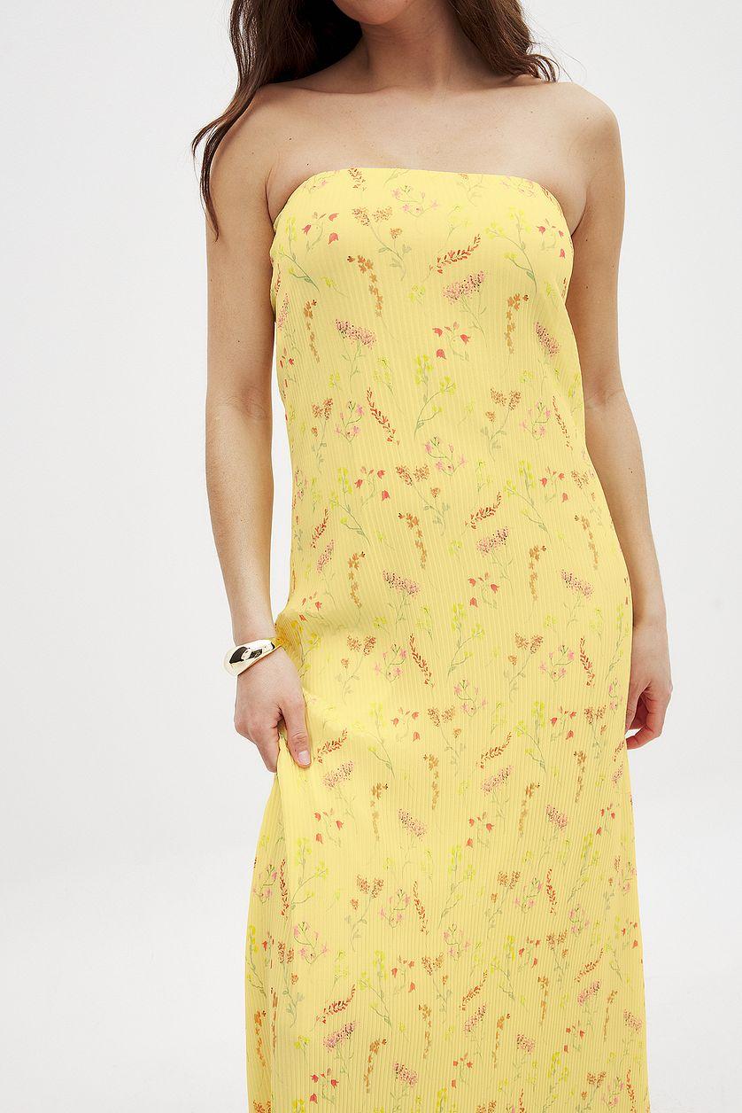 Plisse Maxi Tube Dress Product Image