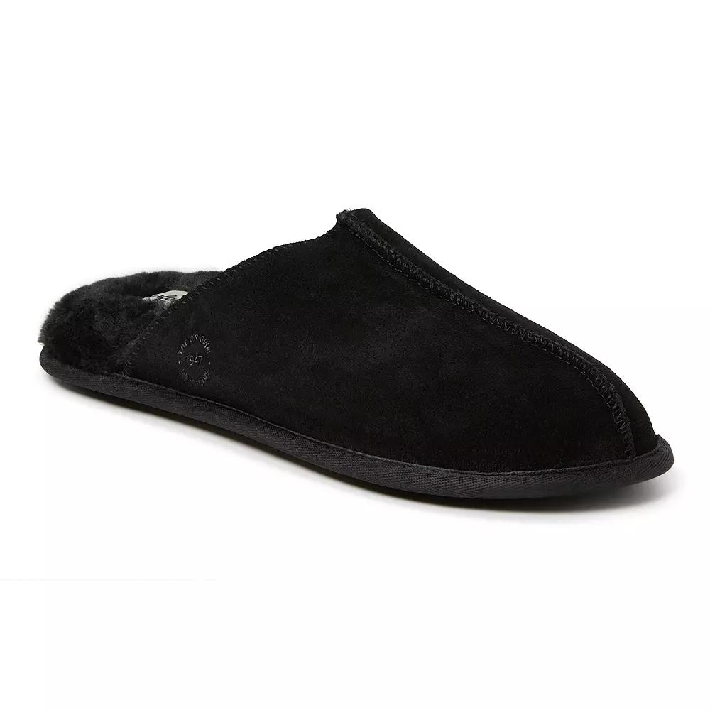 Dearfoams Suede Men's Scuff Slippers,  Product Image