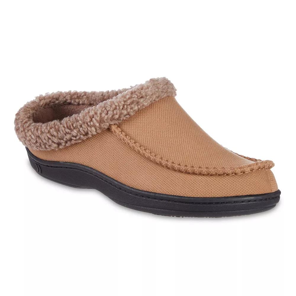 Men's isotoner Lewis Recycled Fleece Lining Memory Foam Clog Slippers,  Product Image
