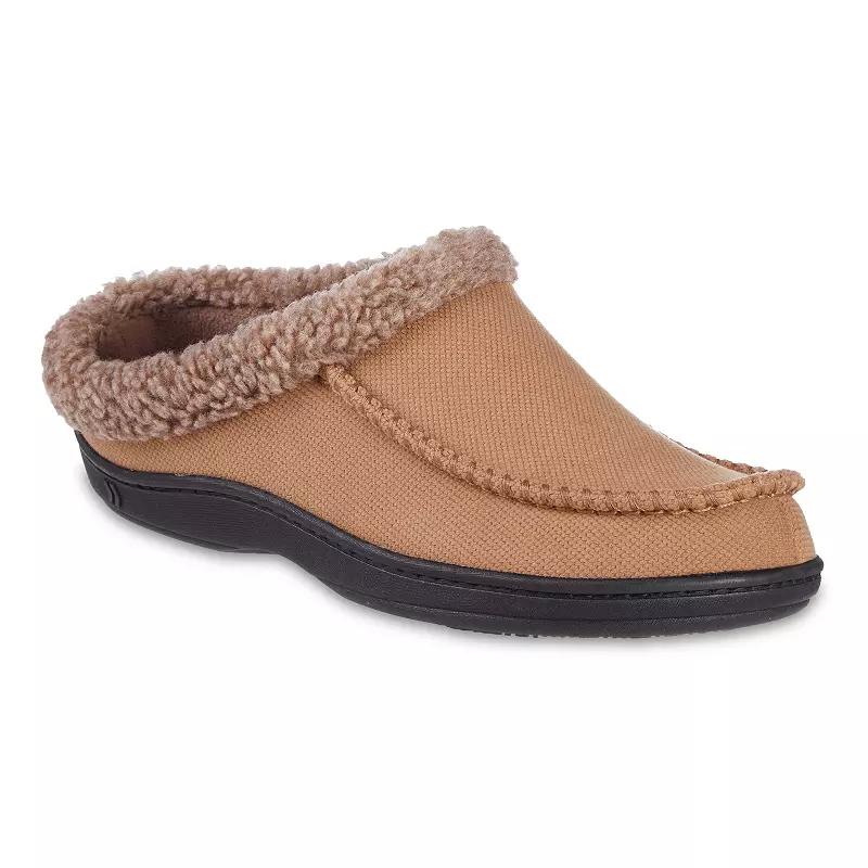 Men's isotoner Lewis Recycled Fleece Lining Memory Foam Clog Slippers,  Product Image