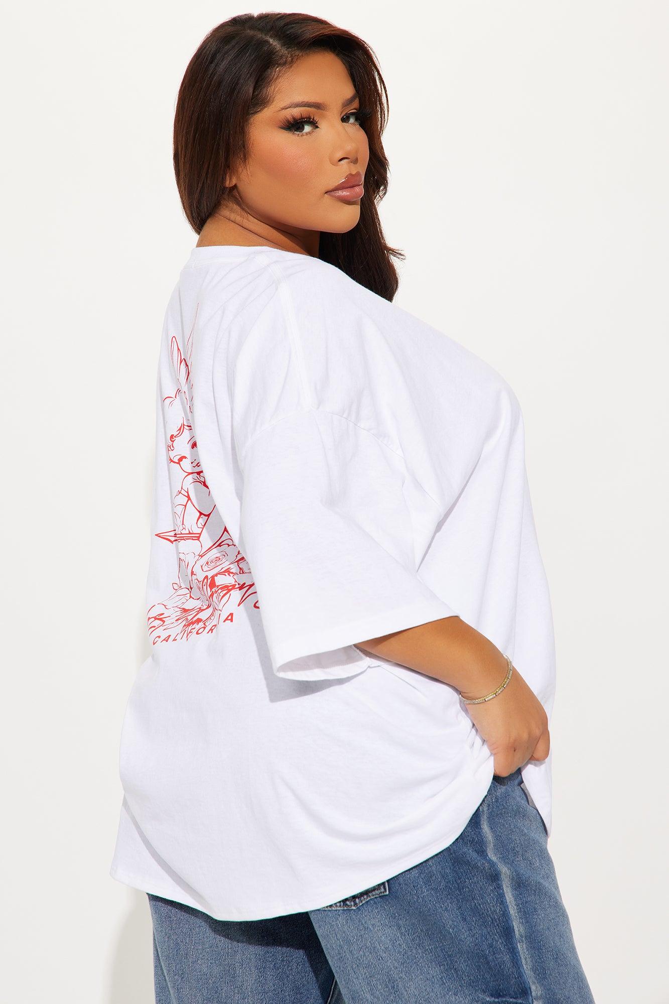 Heaven Sent LA Oversized Tee - White Product Image