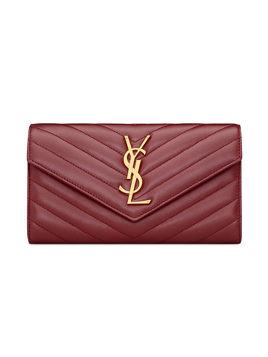 Womens Cassandre Matelass Large Flap Wallet in Lambskin Product Image