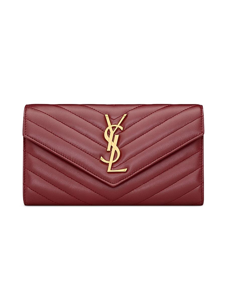 Womens Cassandre Matelass Large Flap Wallet in Lambskin Product Image