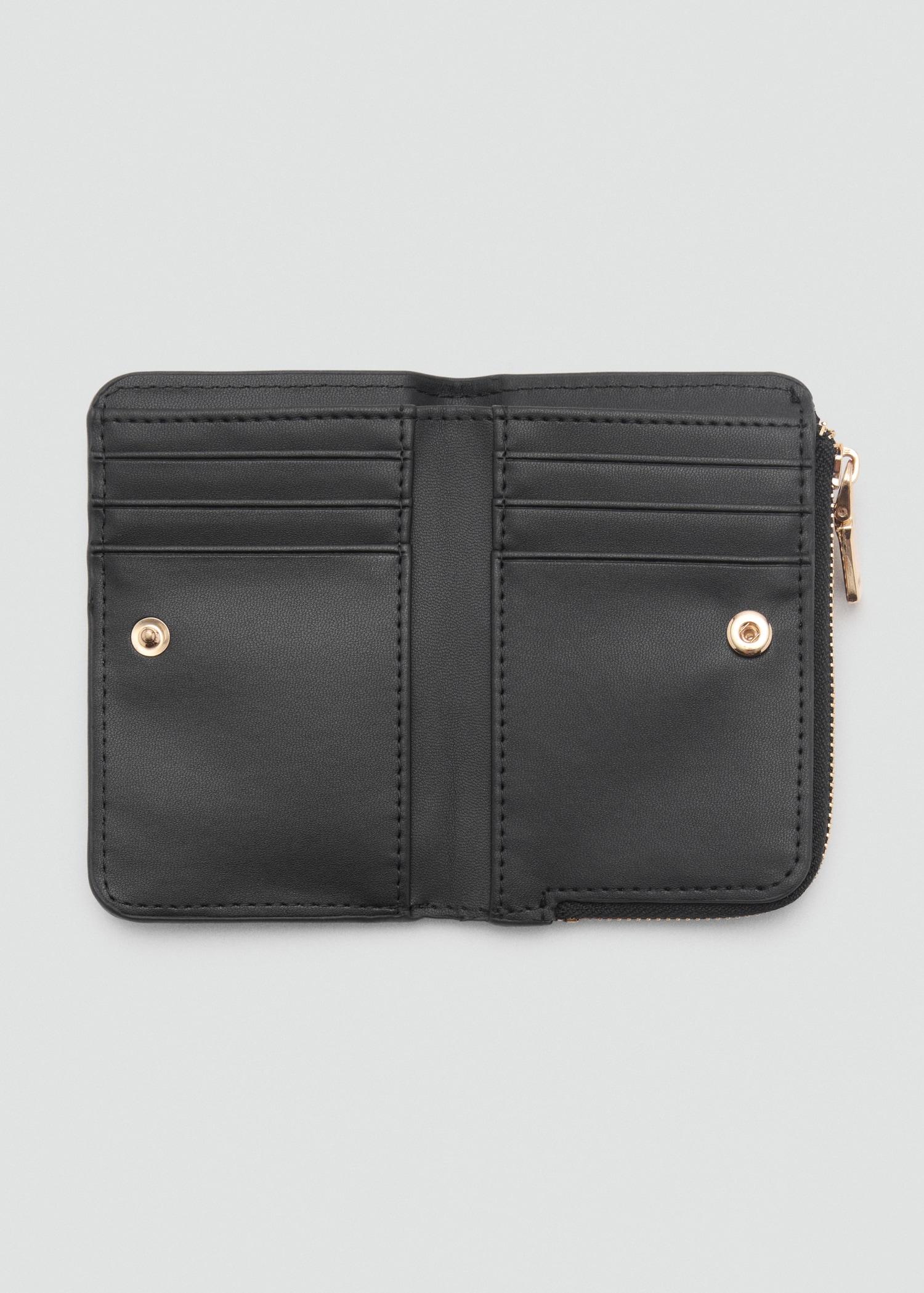 Quilted wallet with flap - Women | MANGO USA Product Image