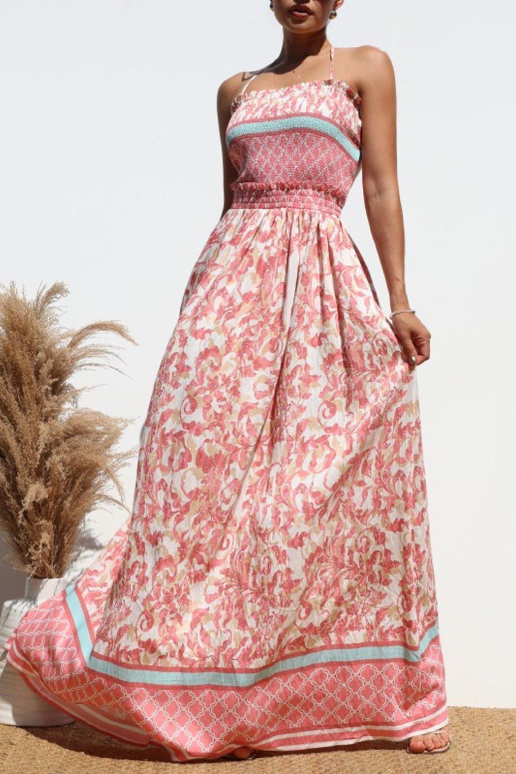 Pink Zuri Maxi Dress Product Image