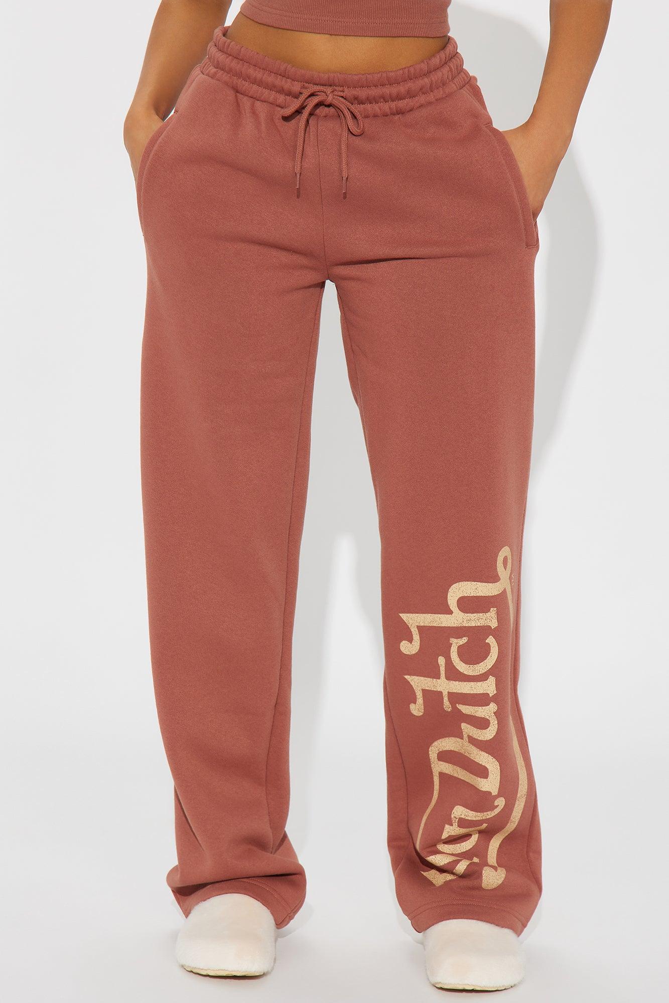 Von Dutch Vintage Wide Leg Pant - Mocha Product Image