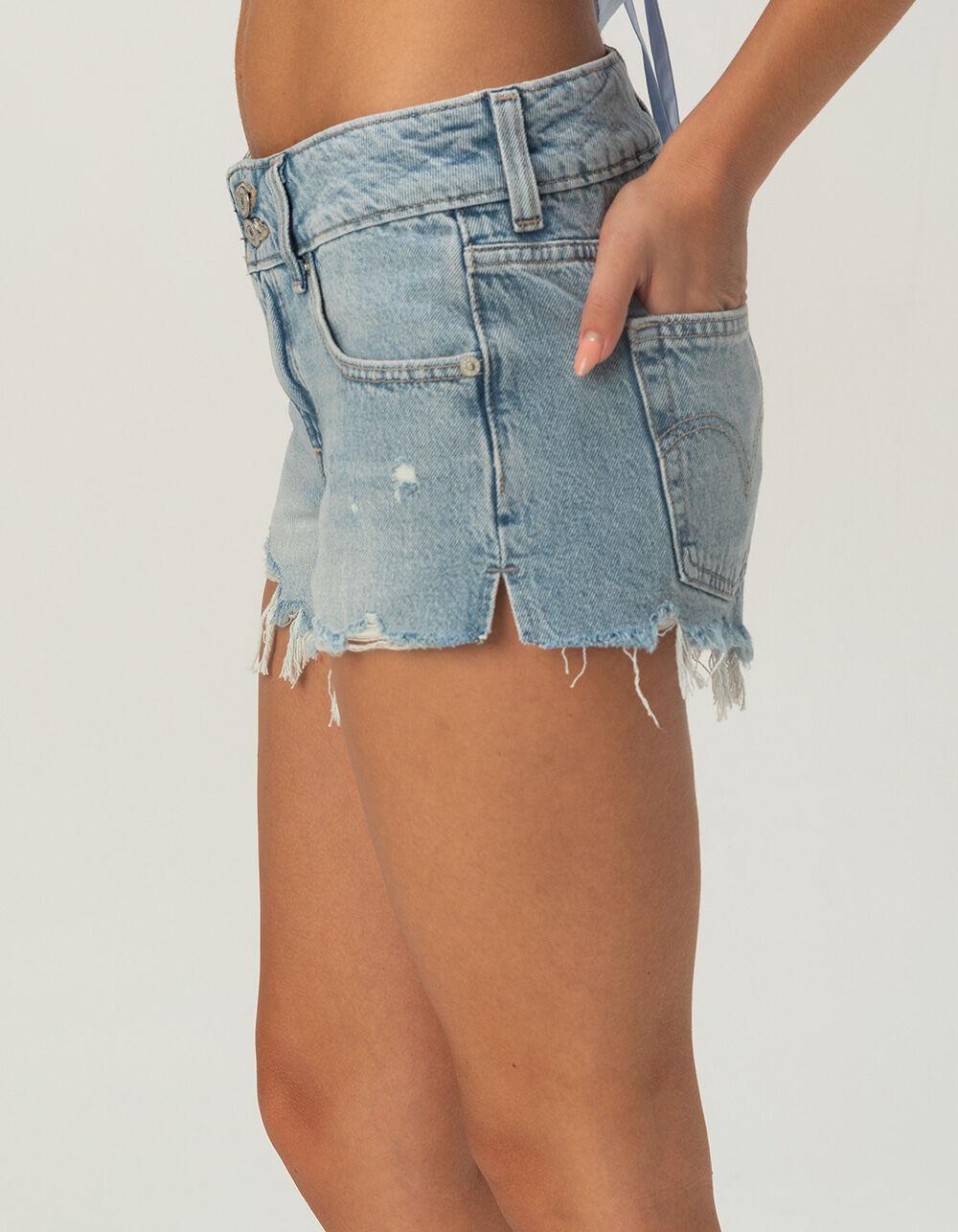LEVI'S Superlow Womens Loose Shorts - Bogus Question - LT BLAST Product Image