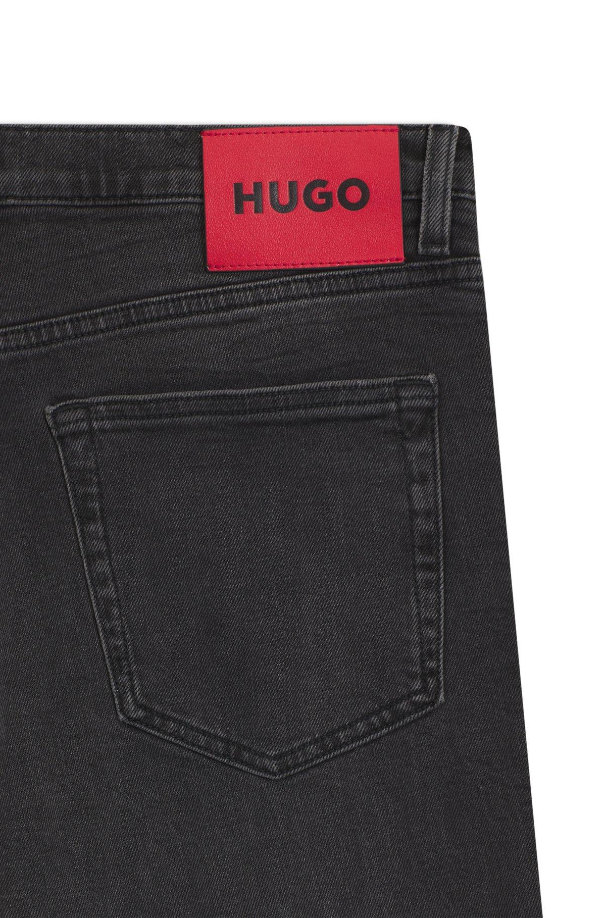 Extra-slim-fit jeans in gray stretch denim Product Image