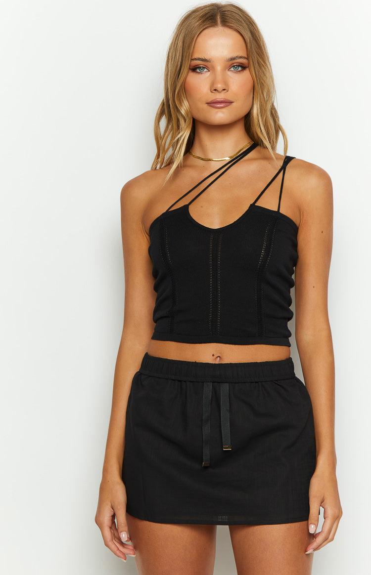 Maven Black Mini Skirt Product Image