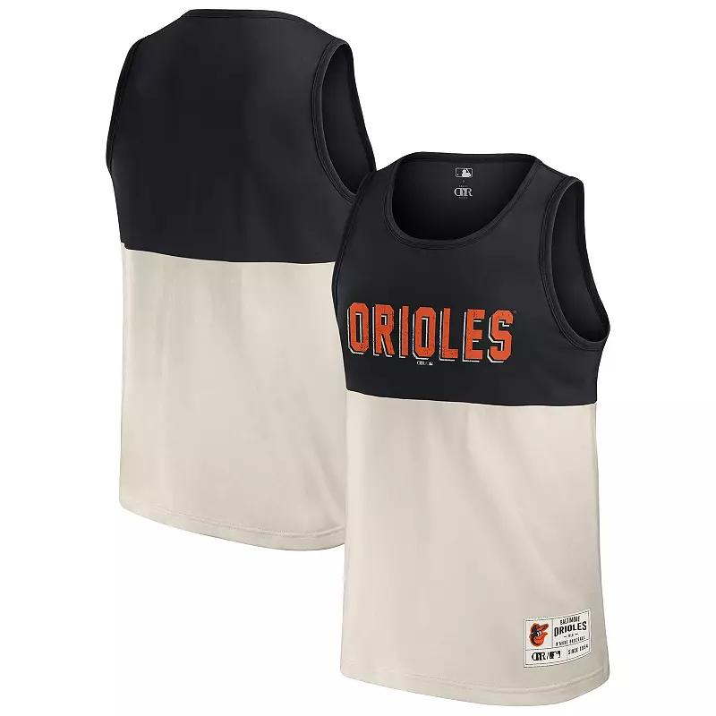 Men's Darius Rucker Collection by Fanatics Black San Francisco Giants Colorblock Tank Top,  Product Image