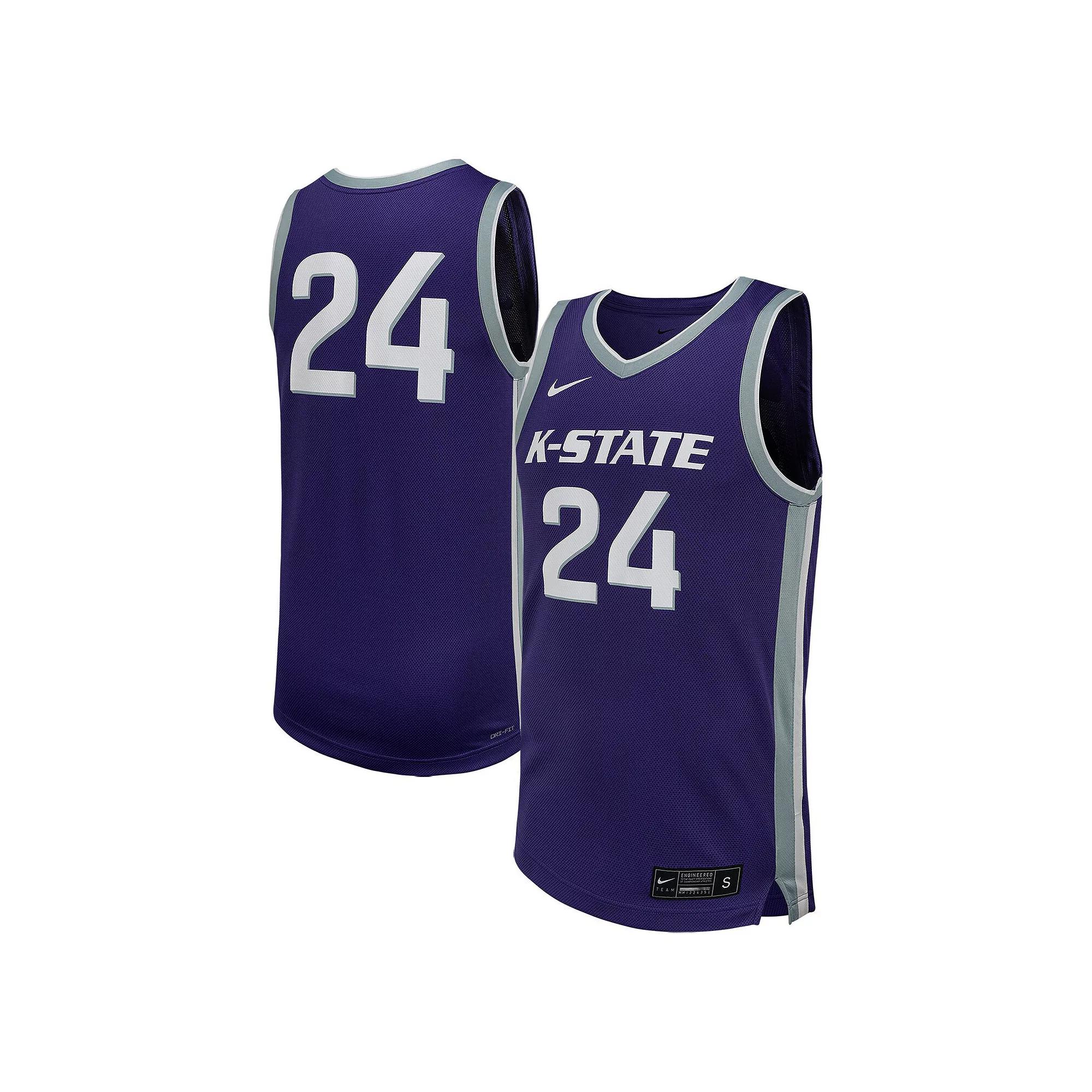 Men's Nike #24 Purple Kansas State Wildcats Replica Basketball Jersey,  Product Image
