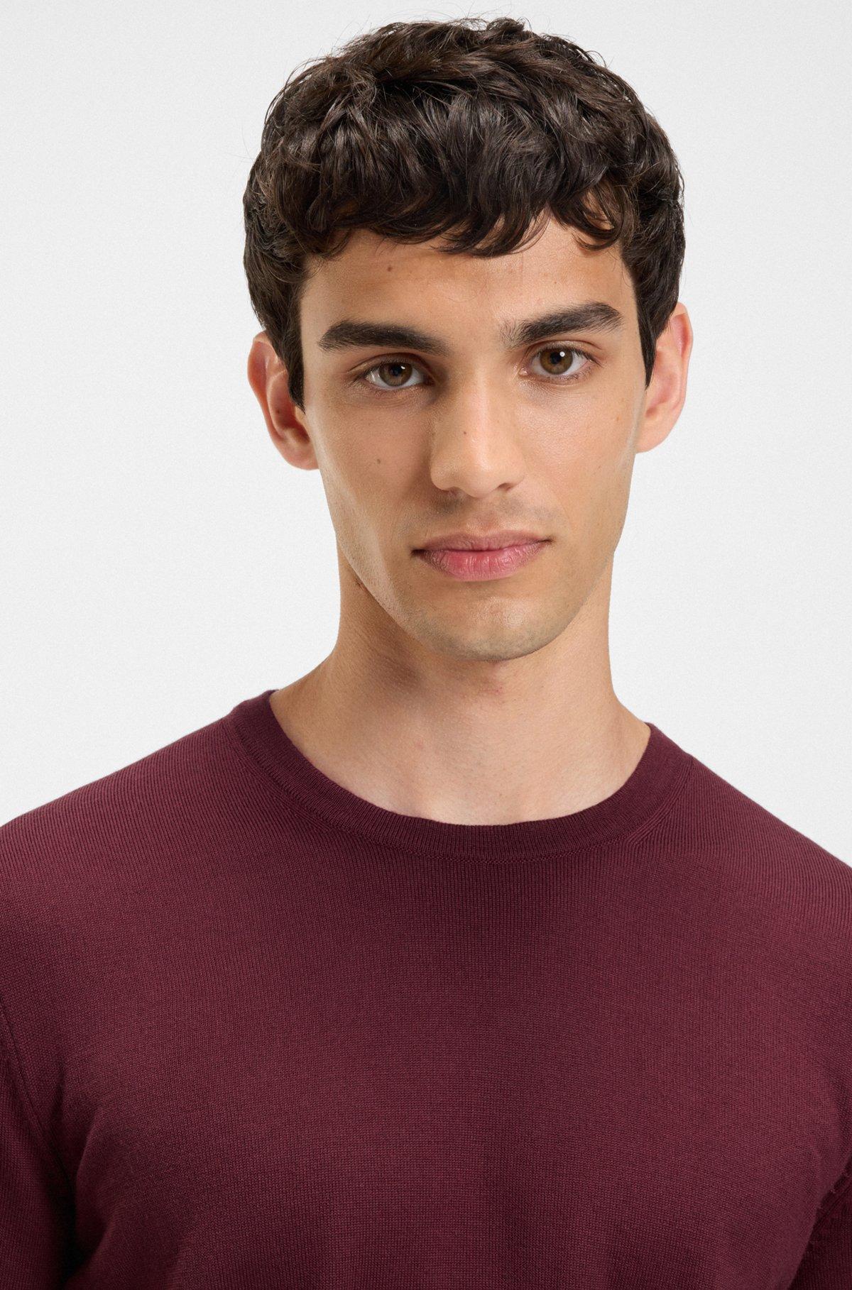 Virgin-wool sweater with embroidered logo Product Image