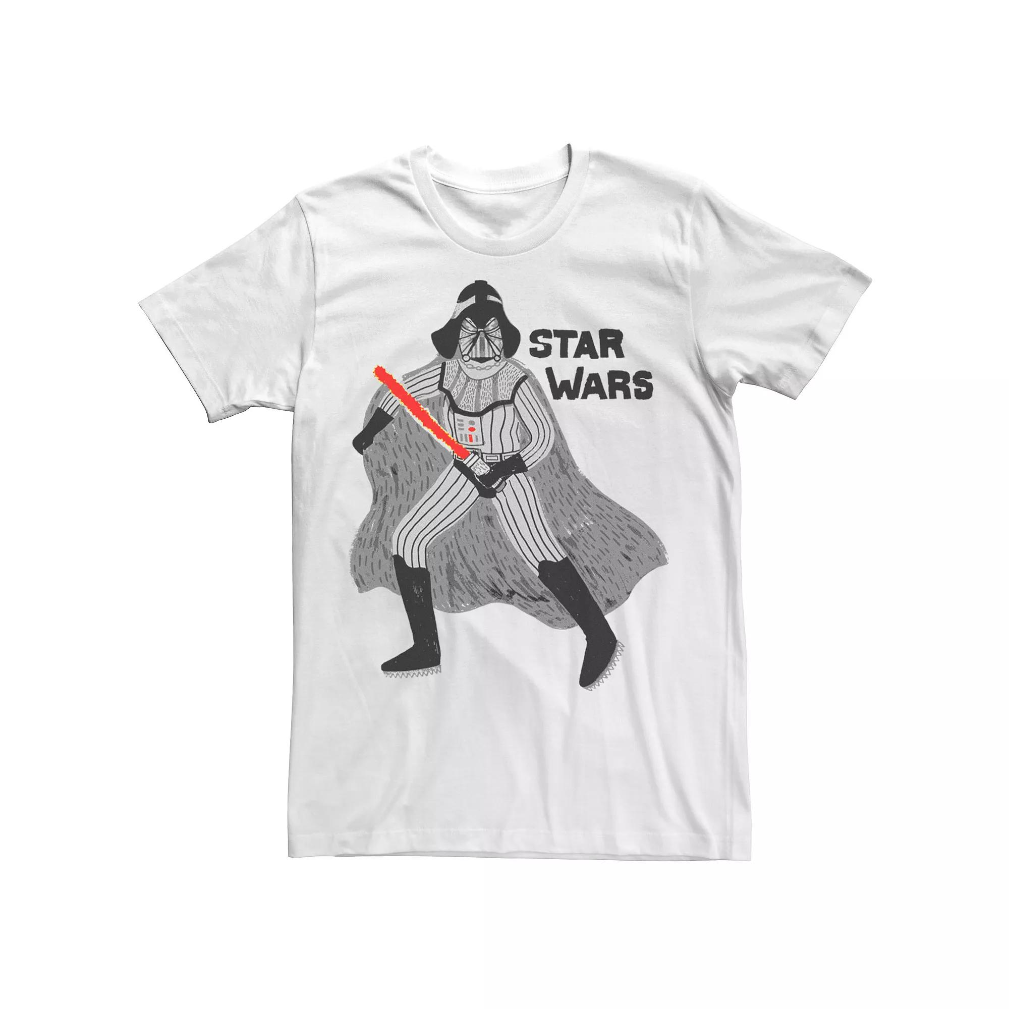 Men's Star Wars Doodle Darth Vader Graphic Tee,  Product Image