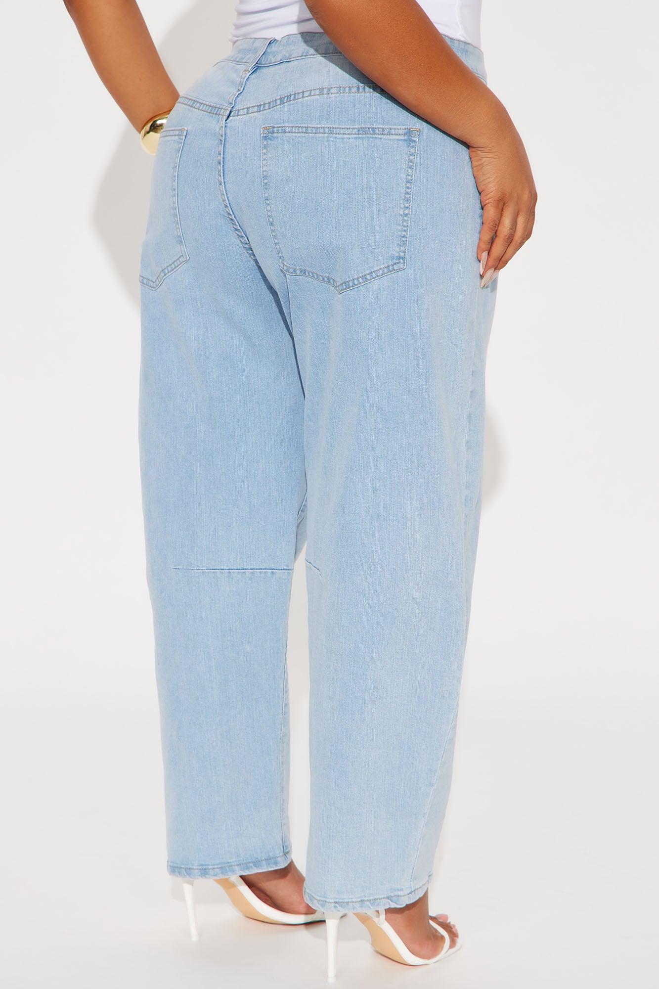 Topanga Slim Barrel Leg Jeans - Light Wash Female Product Image