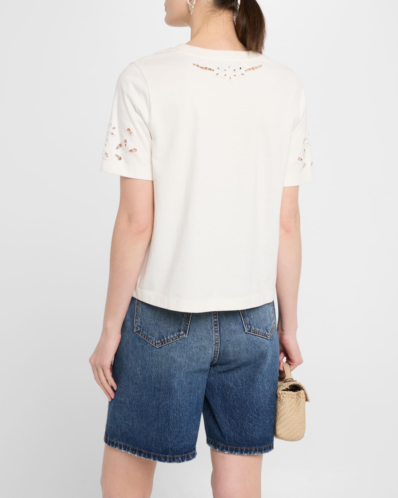 Marie Embroidered T-Shirt Product Image