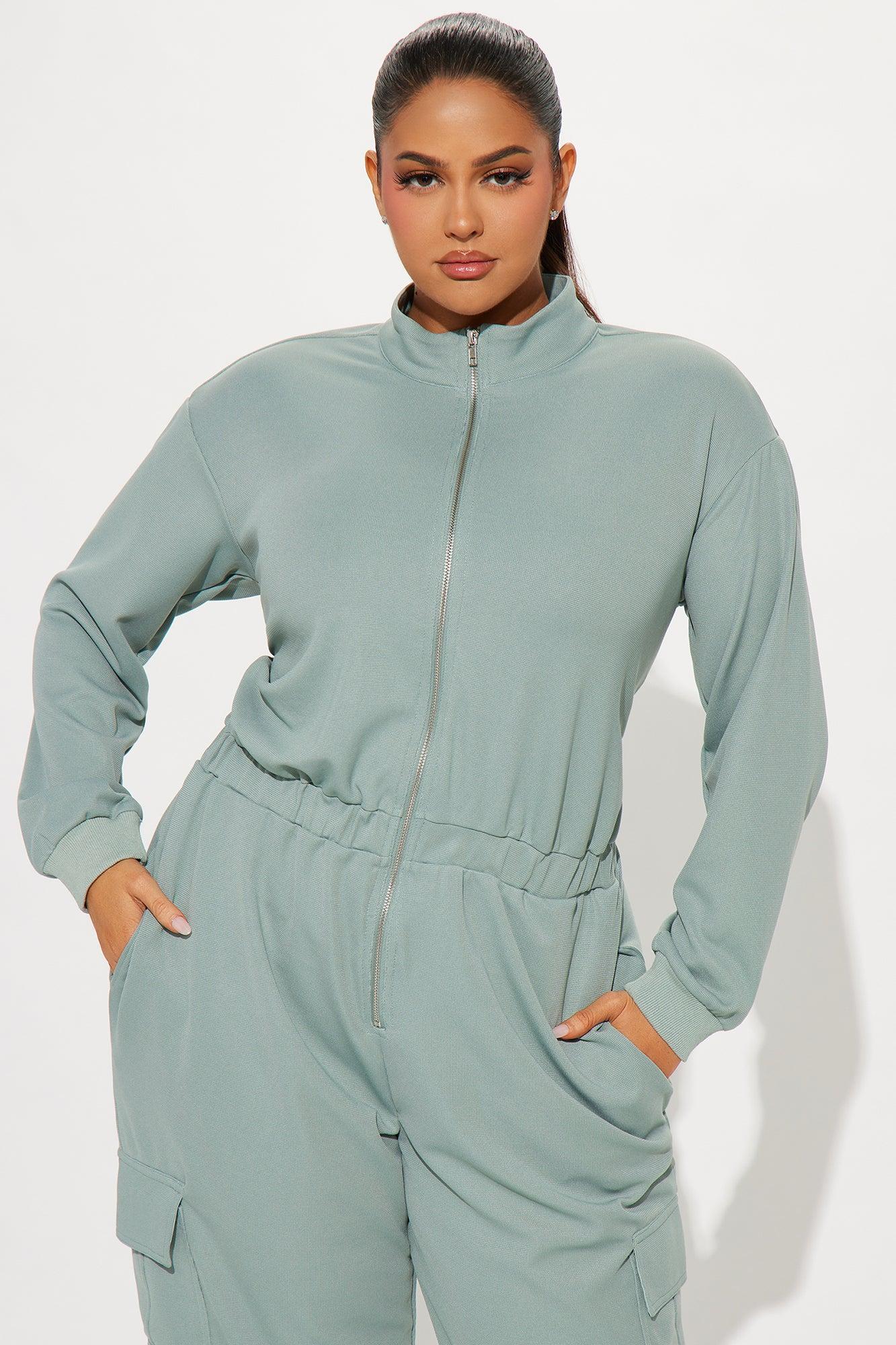 Full Day Off Jumpsuit - Sage Product Image