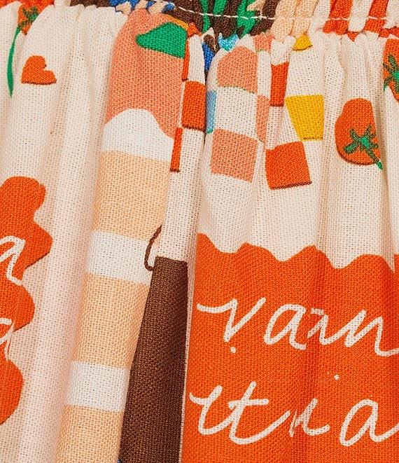 Sugarlips Postcard Print Square Neck Sleeveless Maxi Dress Product Image