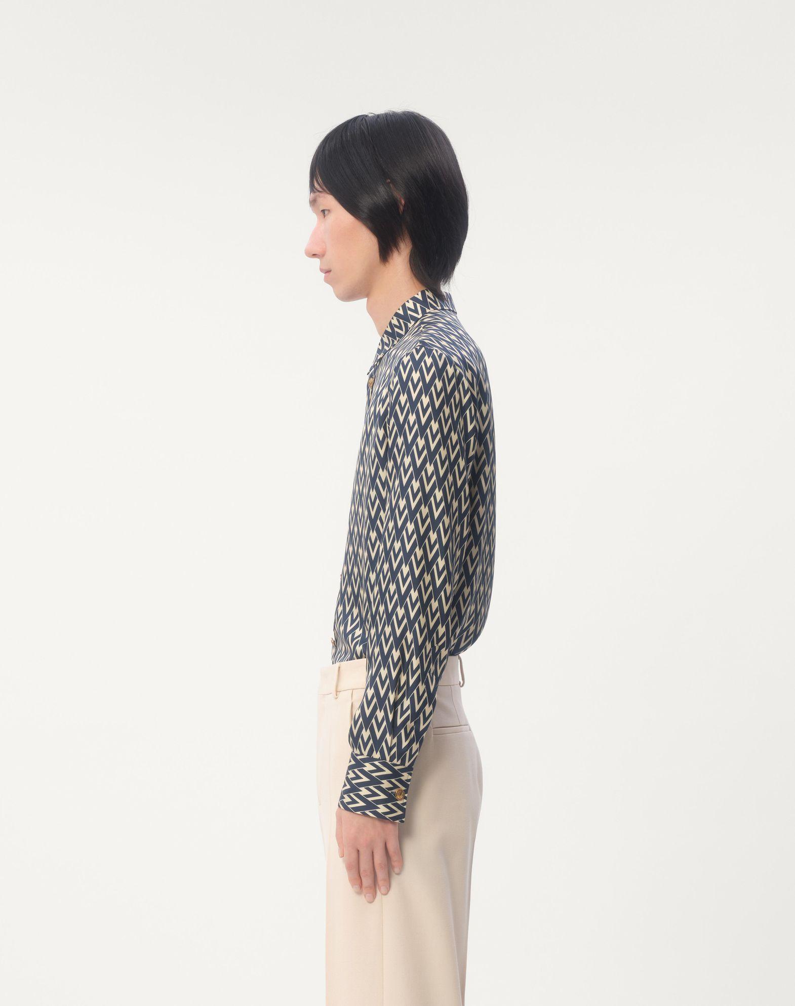 Silk Twill Shirt With Toute La V Print Product Image