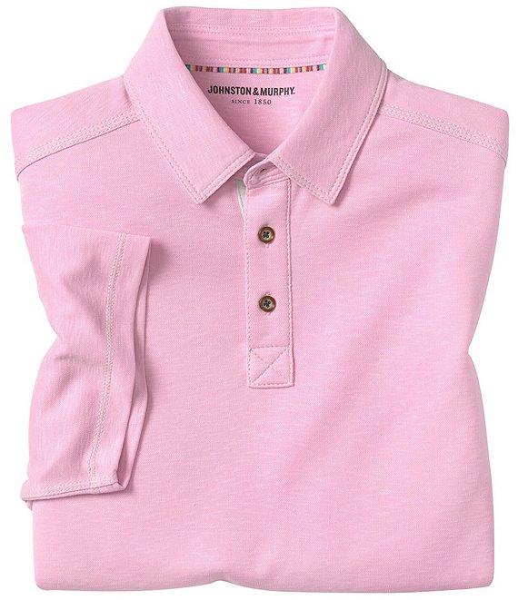 Johnston & Murphy Vintage Slub Short Sleeve Polo Shirt Product Image