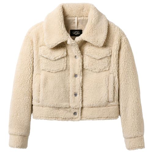 UGG Womens UGG Frankie Short Trucker Jacket - Womens Beige/Beige Product Image