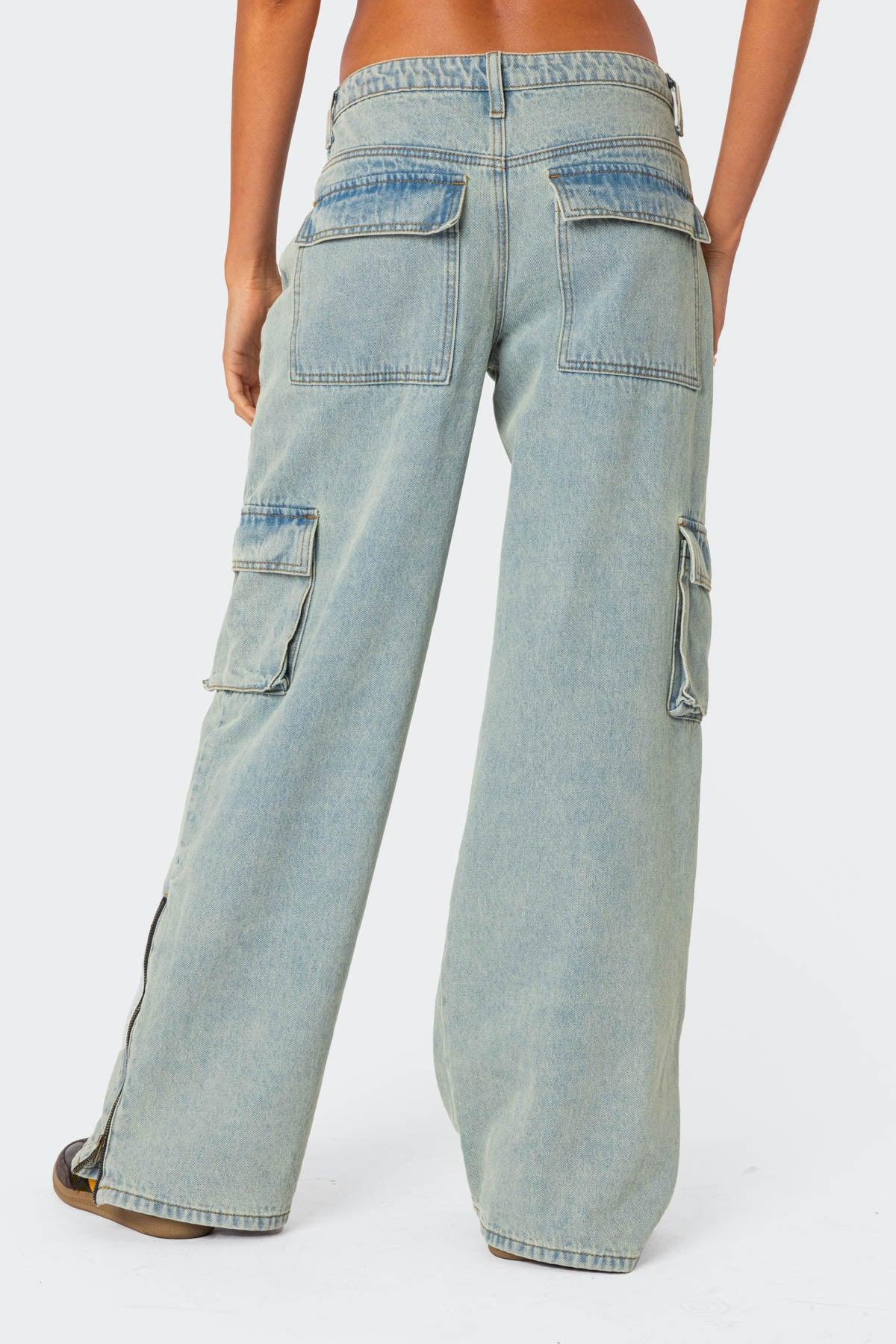 Andi Low Rise Baggy Cargo Jeans Product Image