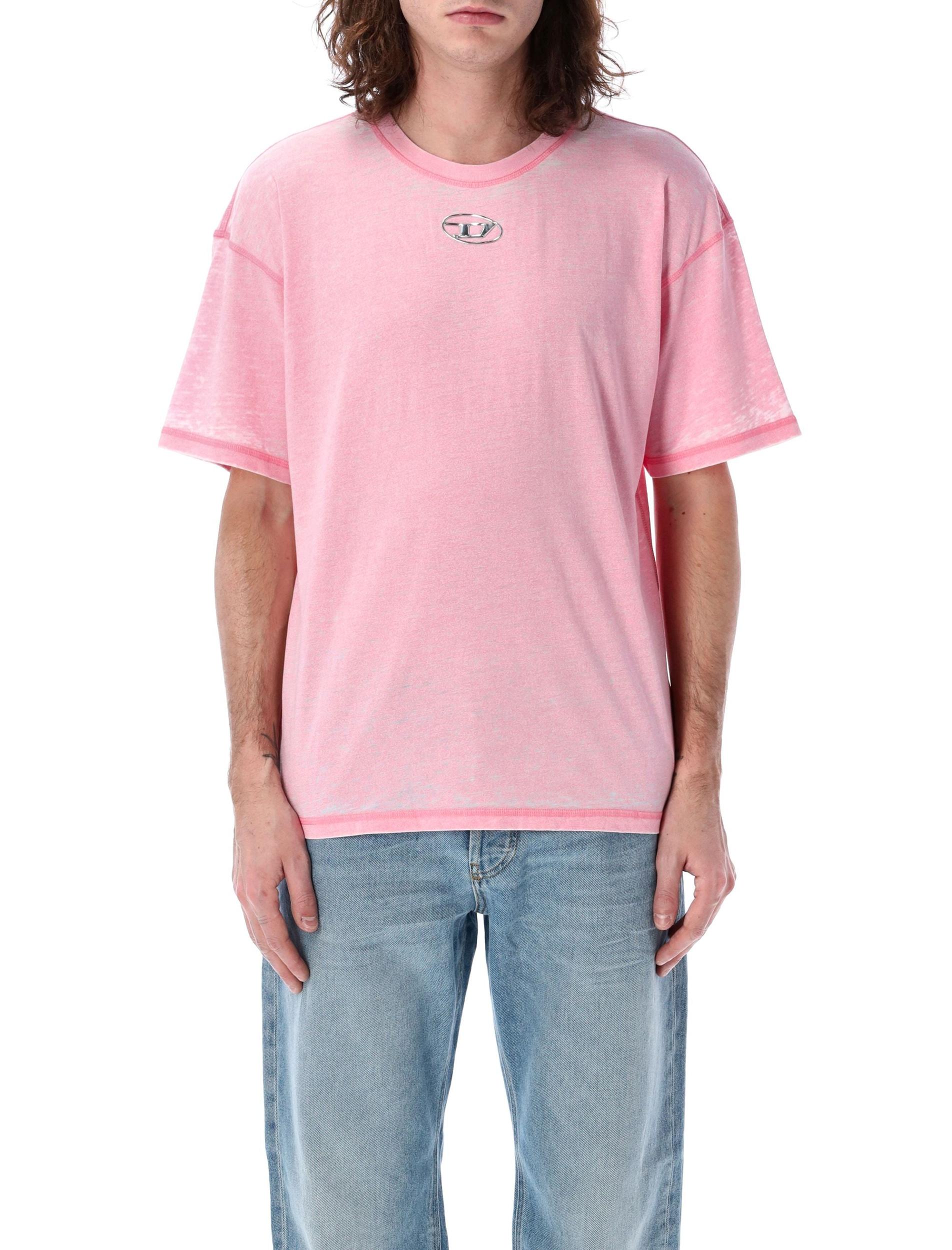 DIESEL T-boxt-pak T-shirt In Pink Product Image