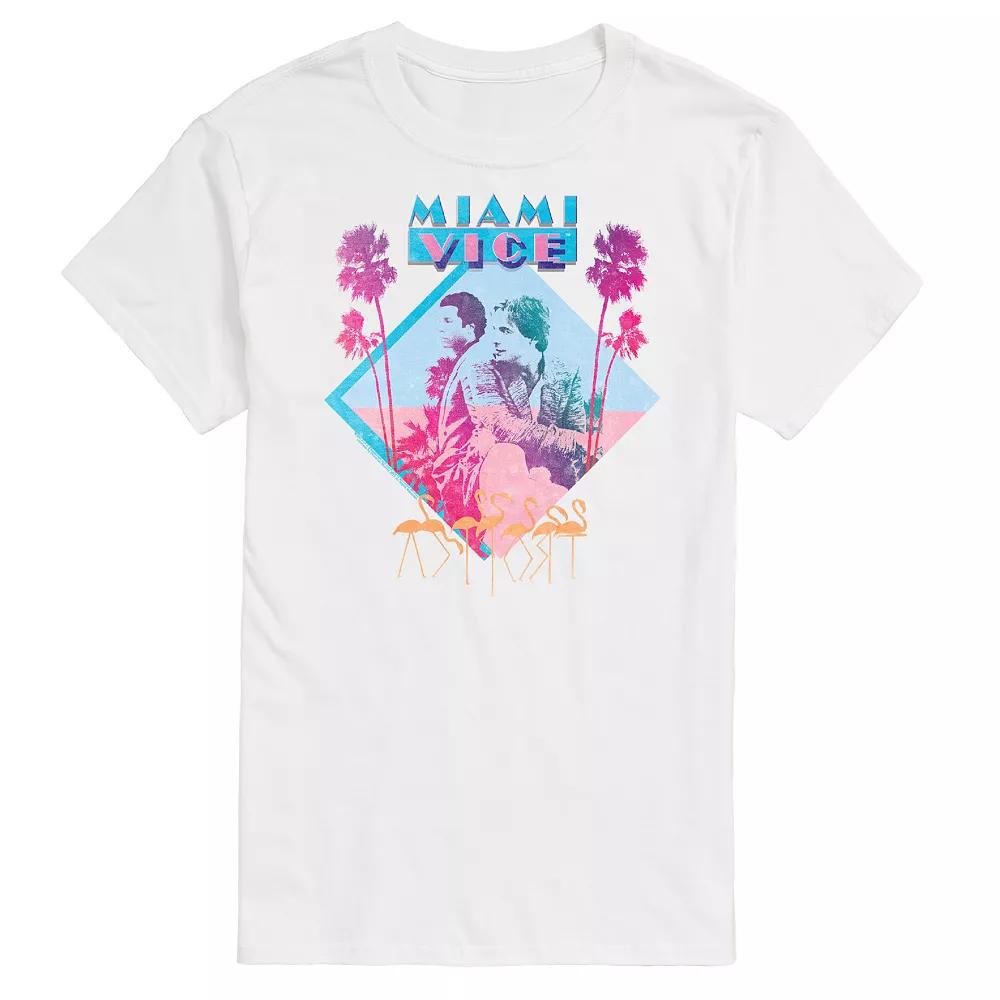Big & Tall Miami Vice Graphic Tee, Men's,  Product Image