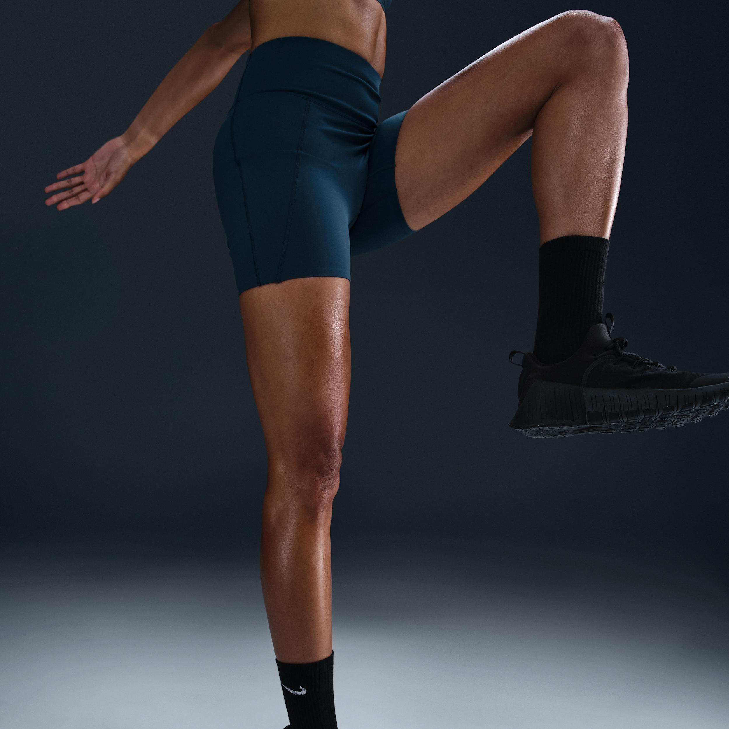 Nike Women's Universa High-Waisted 5" Biker Shorts with No Front Seam Product Image