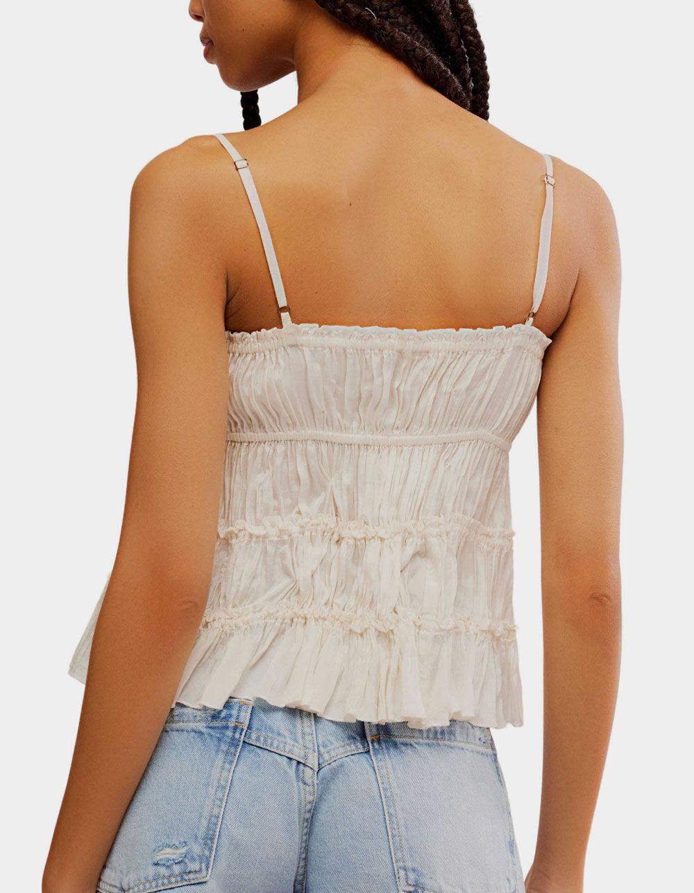 FREE PEOPLE FP One Matilda Womens Tie Tank Top - IVORY Product Image