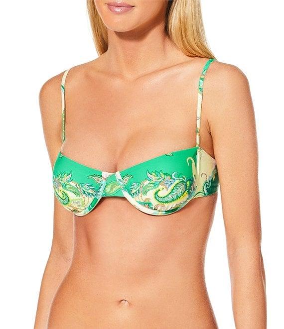 Gianni Bini Paisley High Waisted Cheeky Swim Bottom Product Image