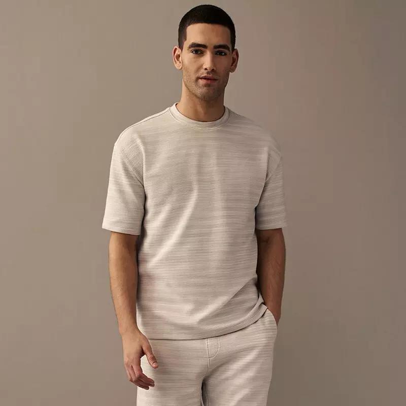 Men's NEXT Textured T-Shirt, Size: XS, White Product Image