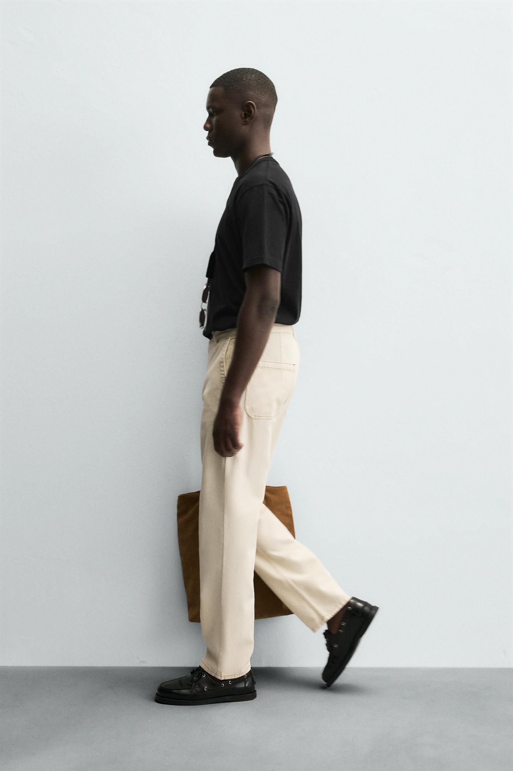 PANTS WITH CONTRAST STITCHING Product Image