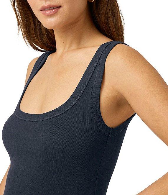 Splendid Faye Knit Scoop Neck Sleeveless Tank Top Product Image