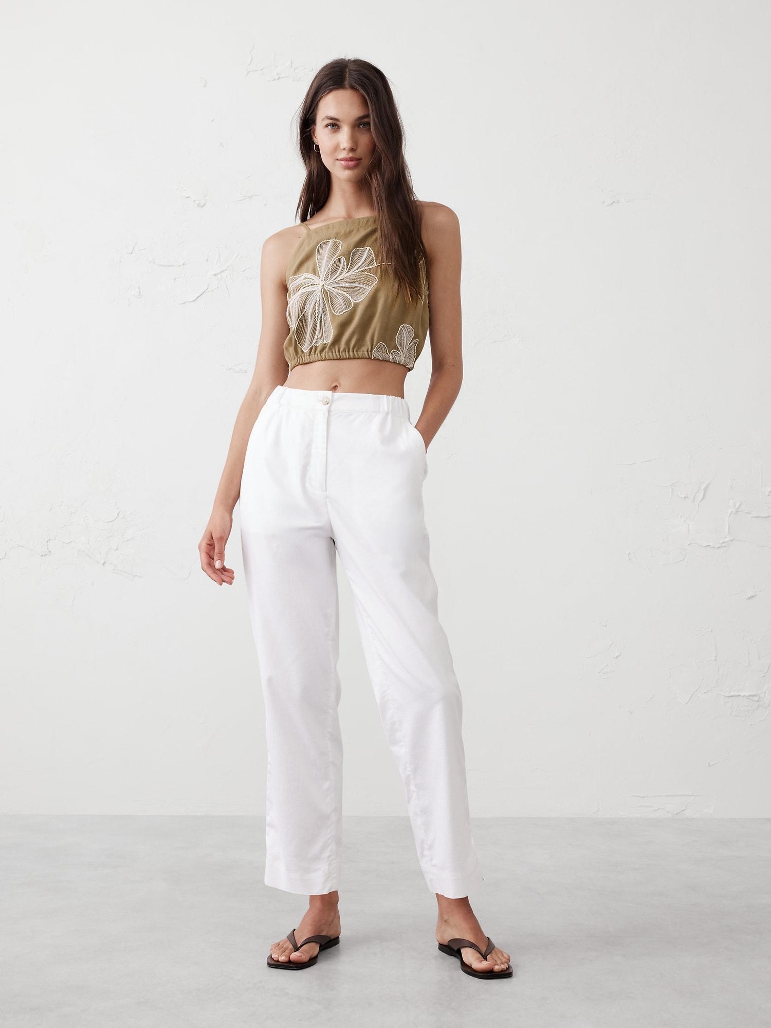 Embroidered Bubble-Hem Top Product Image