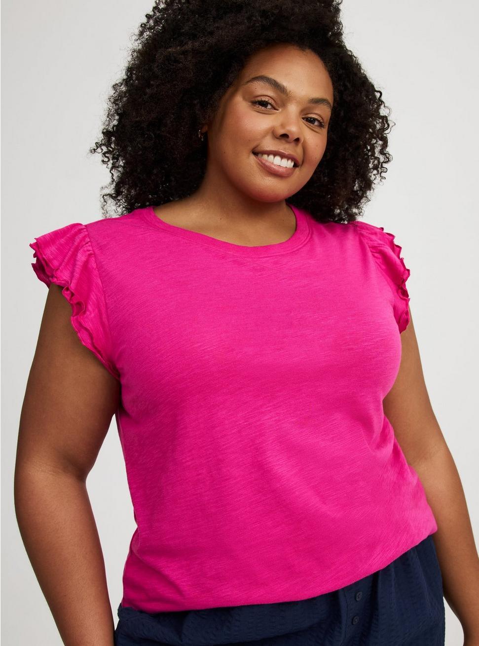 Double Flutter Sleeve Tee Product Image