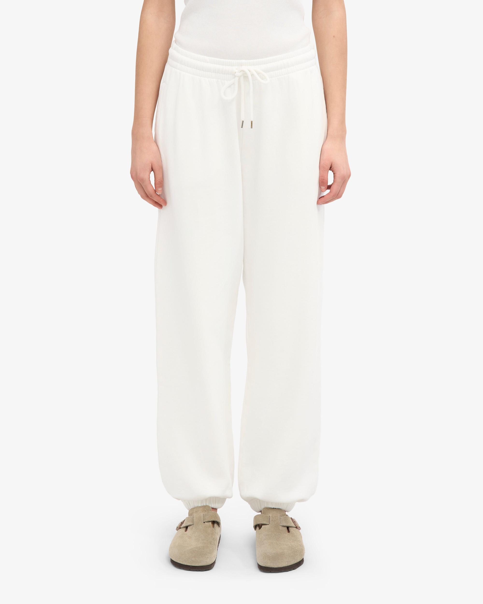 Organic Relaxed Sweatpants - Optical White Product Image