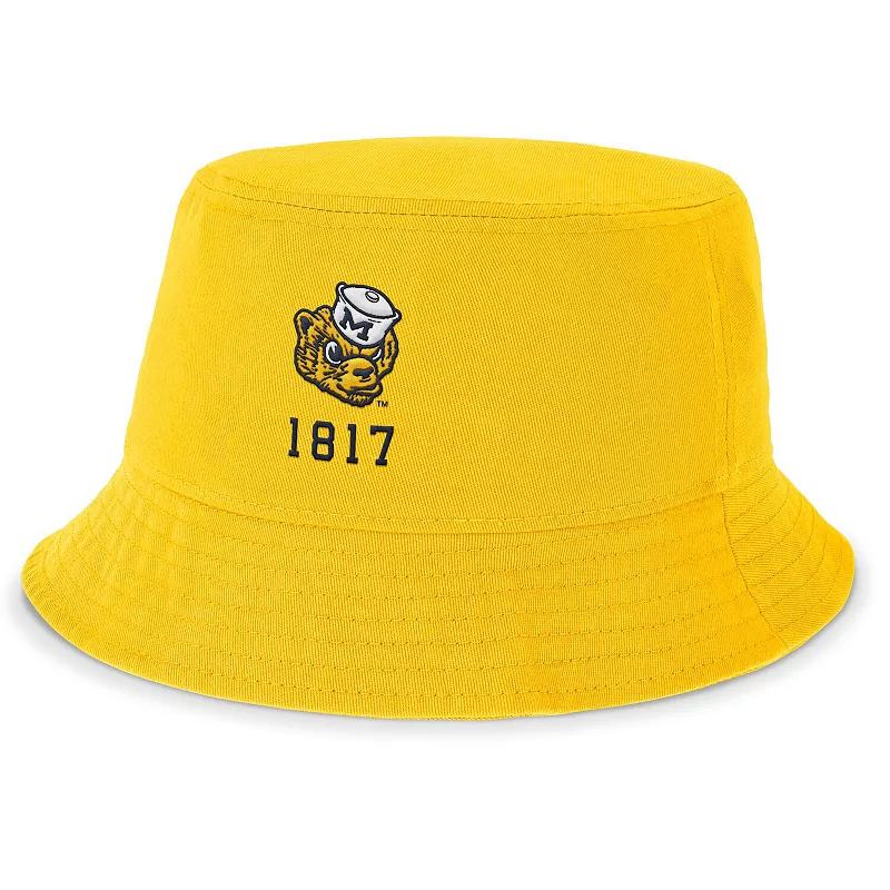 Men's Nike Gold Michigan Wolverines Legacy Apex Bucket Hat,  Product Image