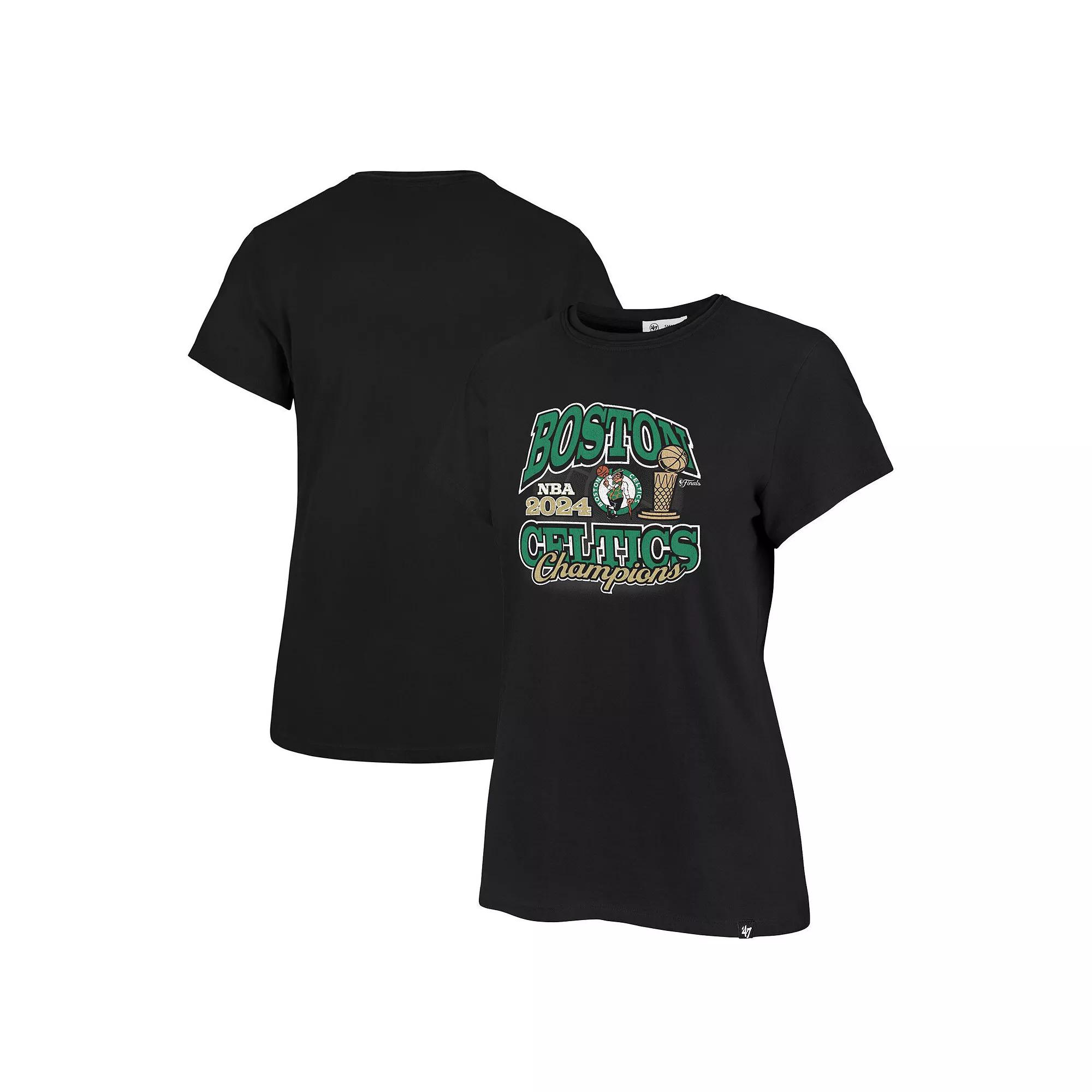 Womens 47 Boston Celtics 2024 NBA Finals Champions Plus Size Trophy Franklin T-Shirt Product Image