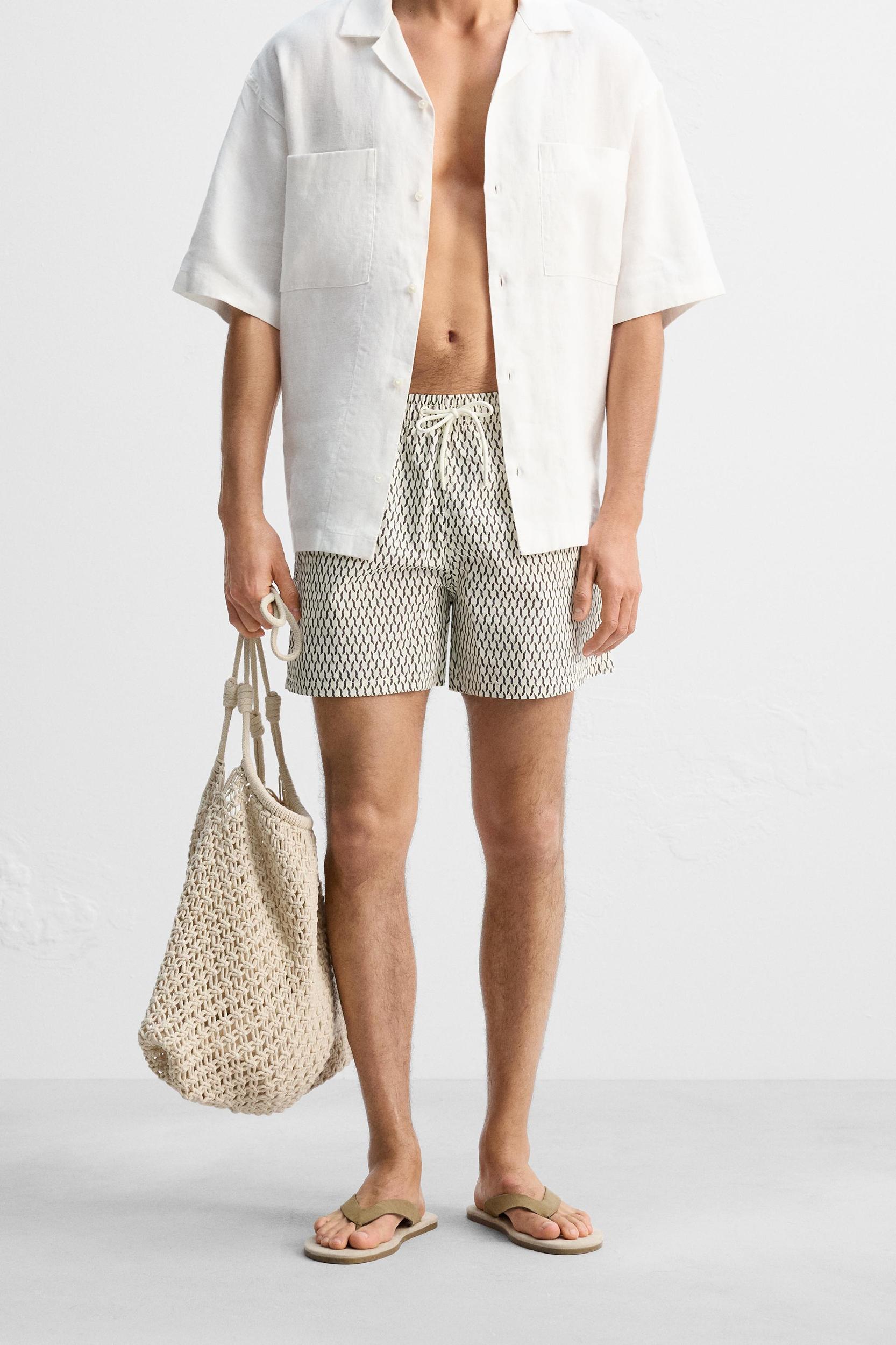 GEOMETRIC PRINT MEDIUM SWIMSUIT Product Image