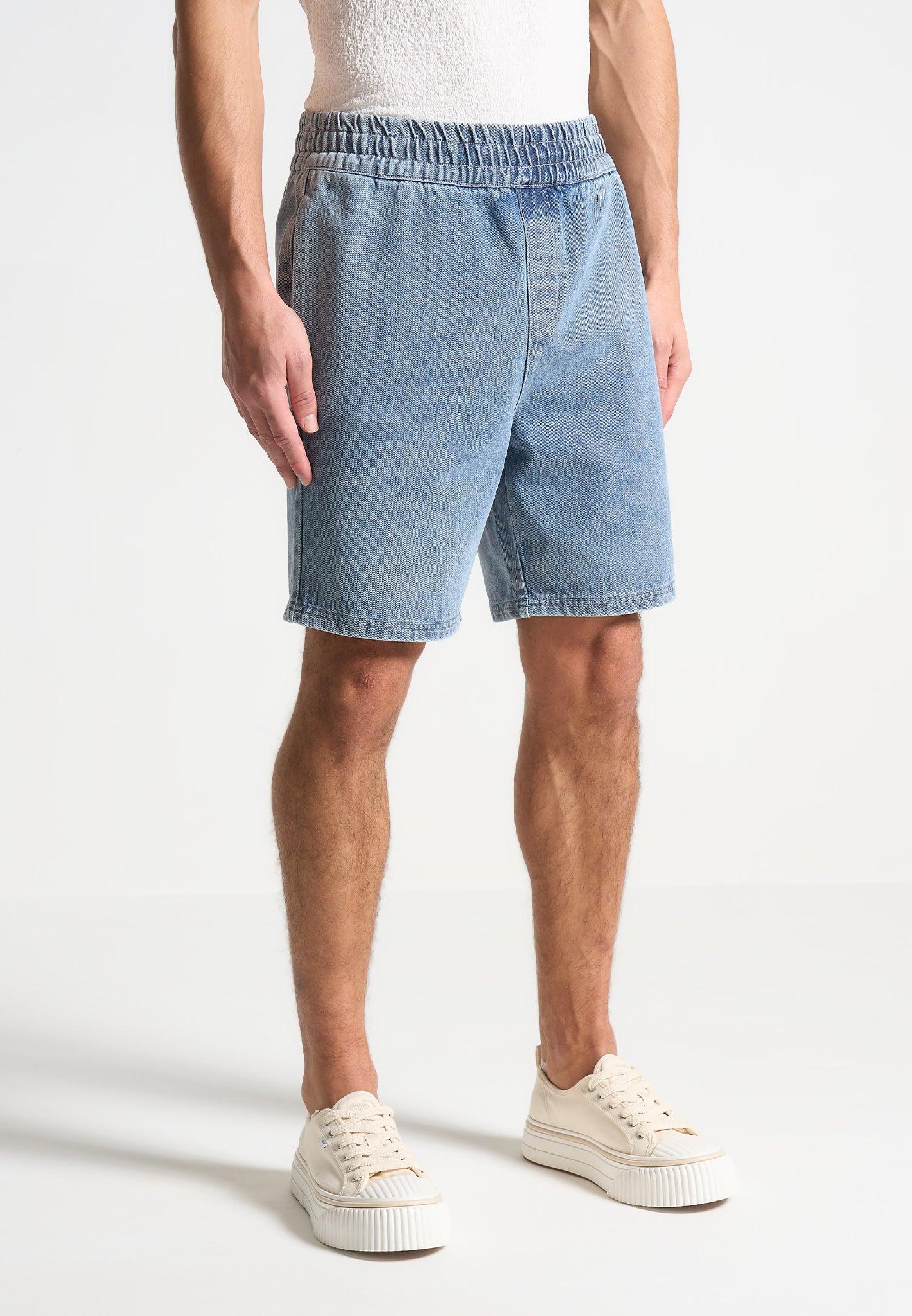 Denim Shorts - Mid Blue Male Product Image