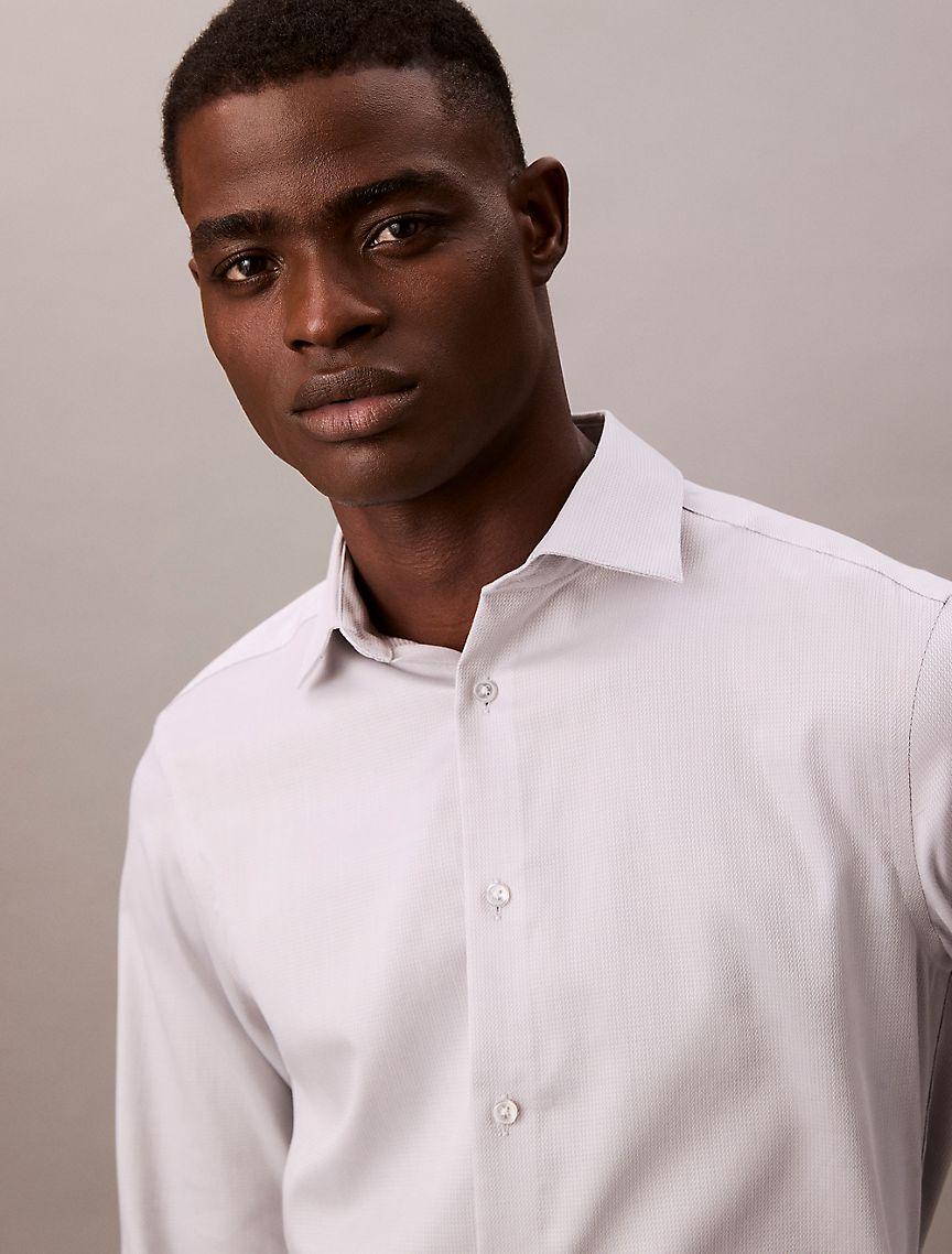 Steel Solid Slim Fit Button-Down Shirt Product Image